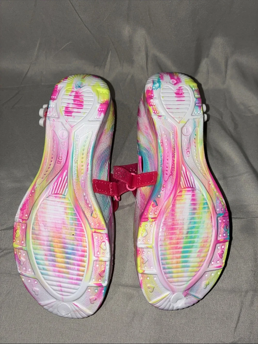 The Children's Place Pink Multi-Color Mary Jane Sandals